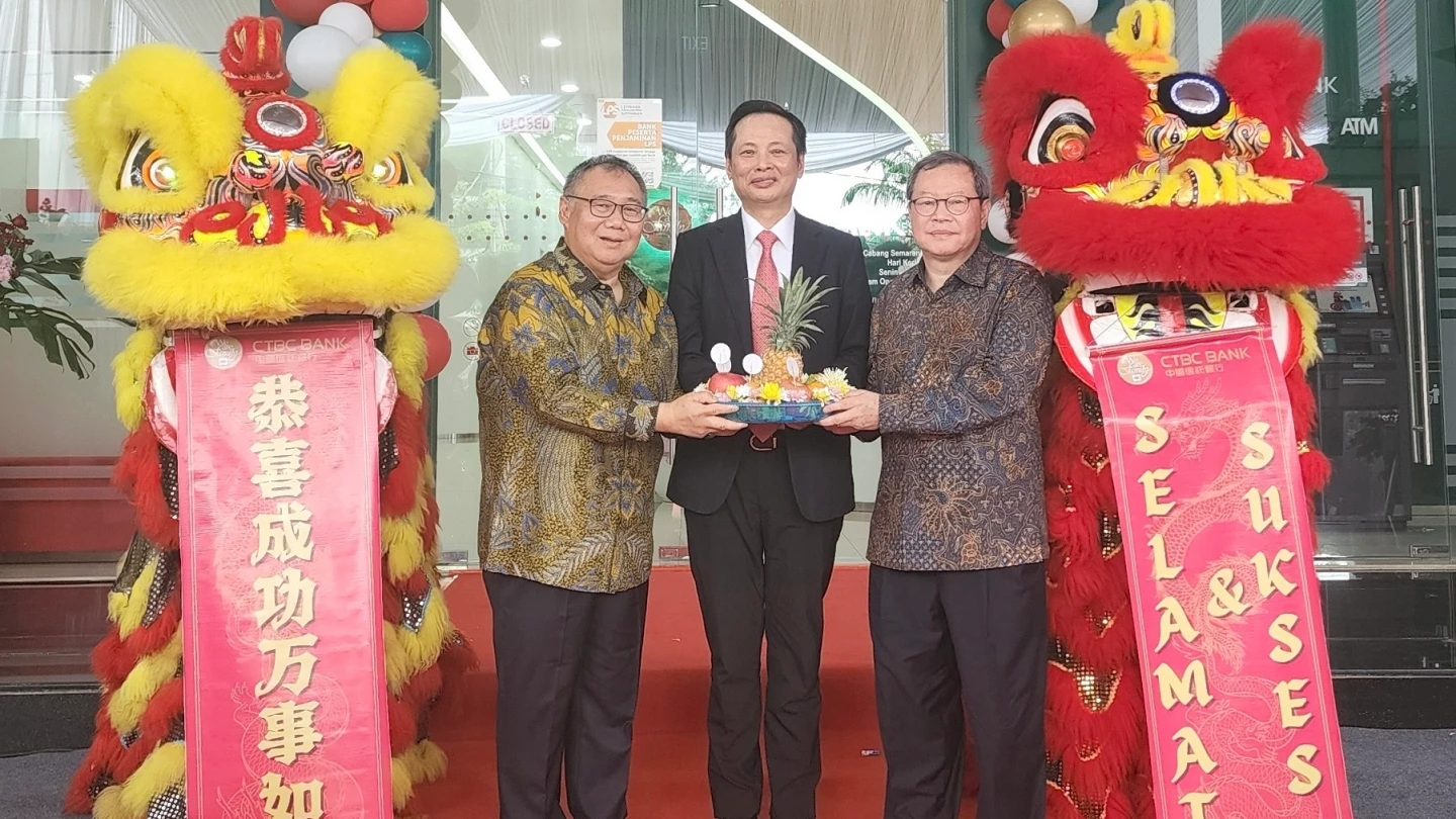 海外據點再加一　中信銀印尼三寶瓏分行開業