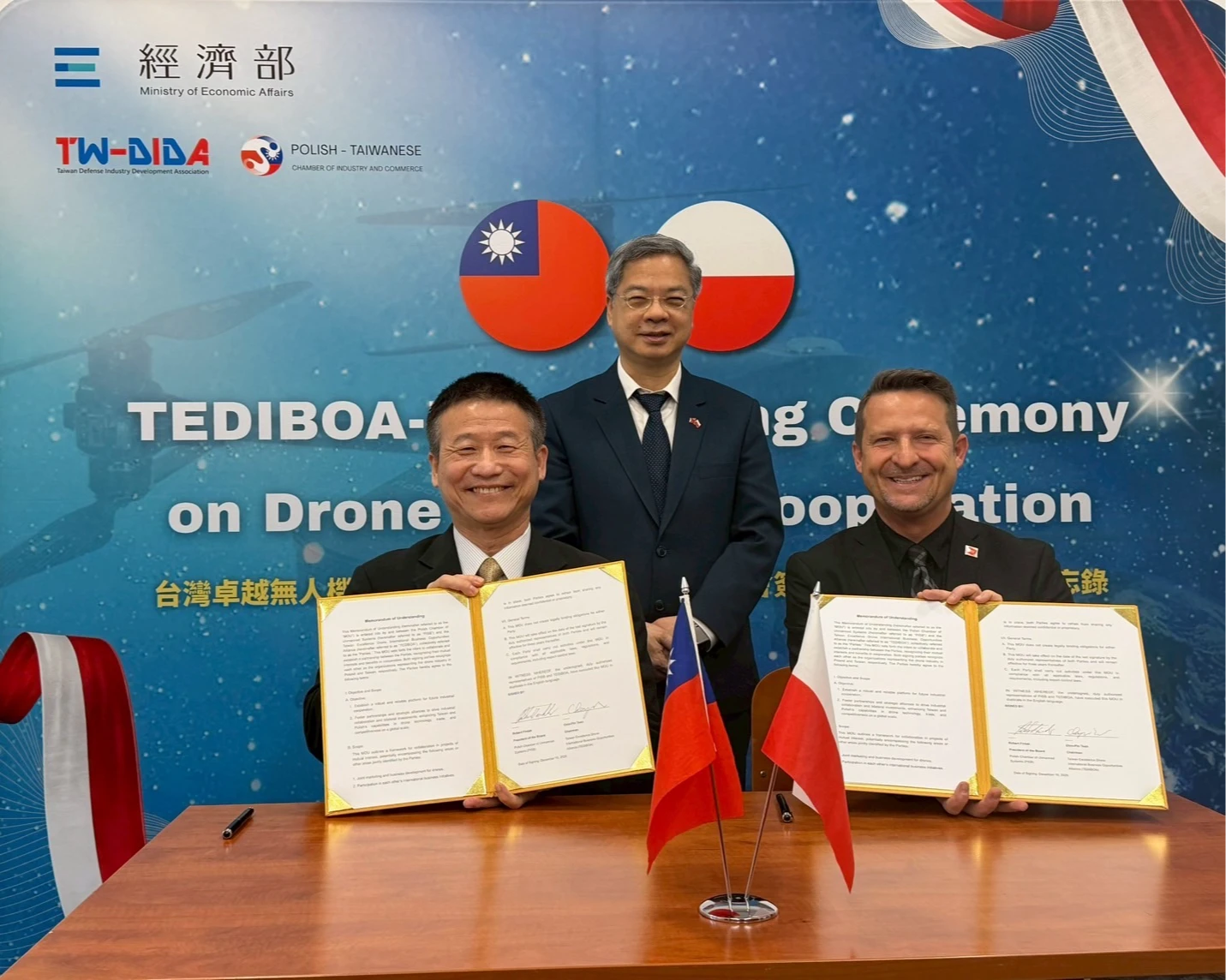 台波無人機聯盟締結　簽署合作意向書推動「去紅供應鏈」深化歐洲布局