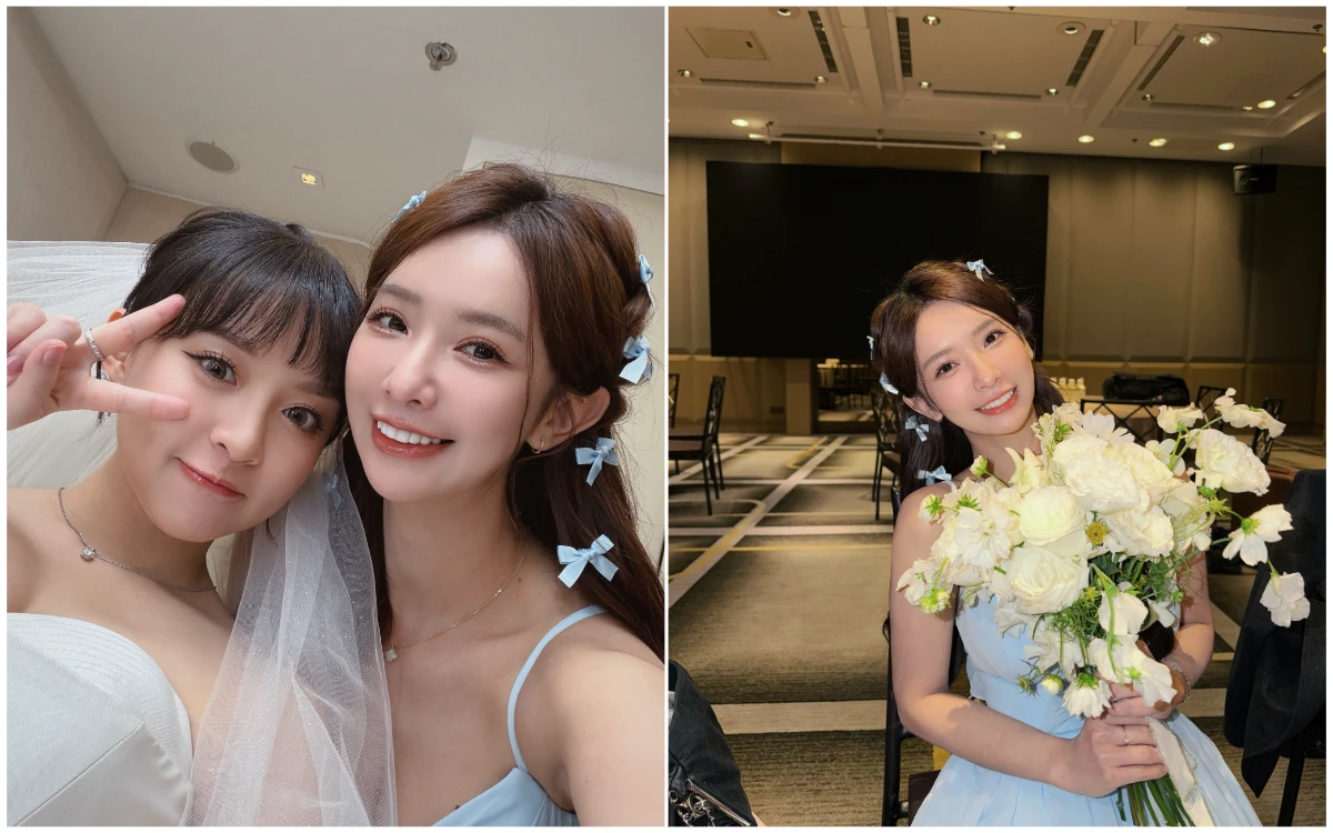 羽球｜王齊麟陳詩媛婚宴！她抽中捧花成最幸運伴娘　甜喊：目前單身歡迎介紹