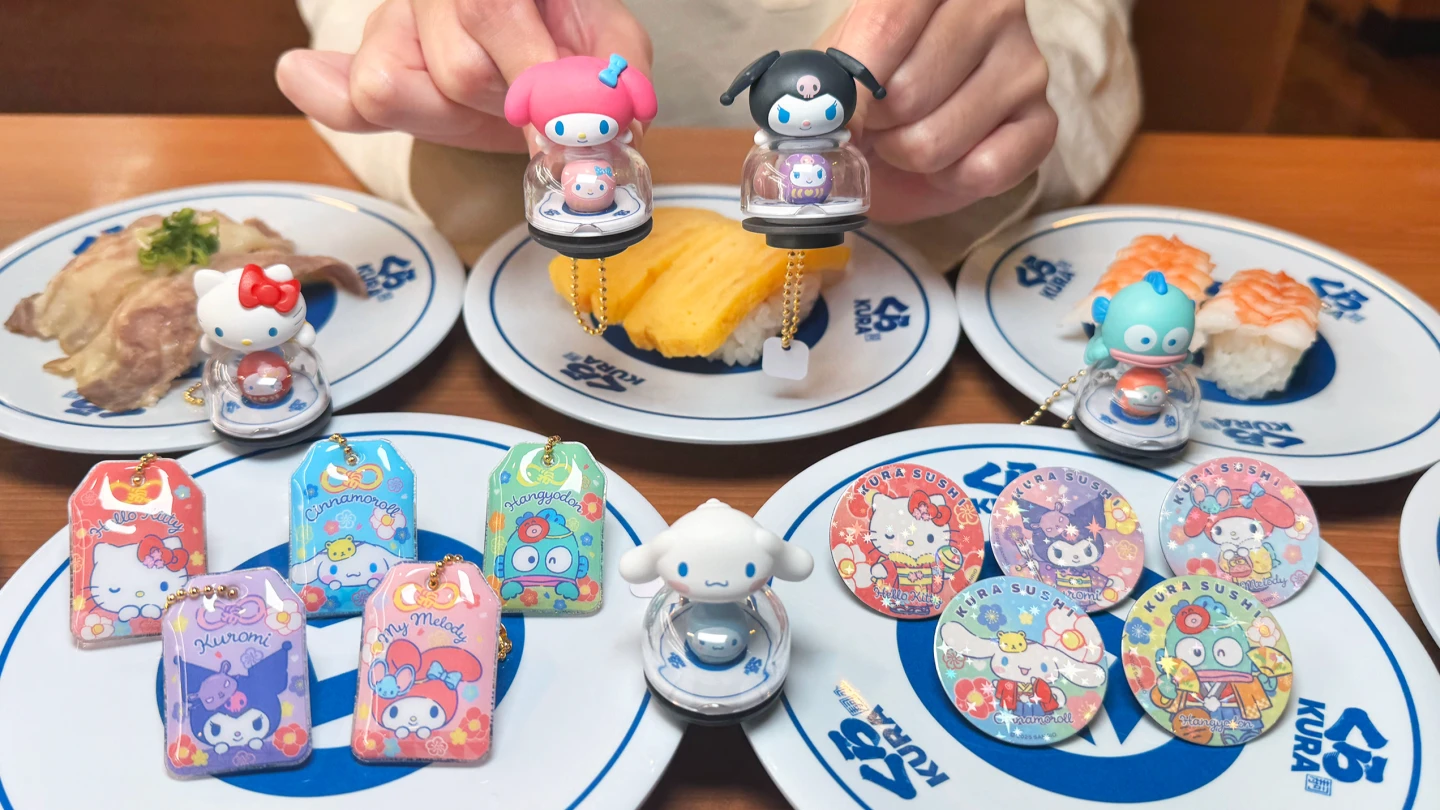 三麗鷗粉絲快看！藏壽司全新15款扭蛋12/26登場　5間主題門市地點曝