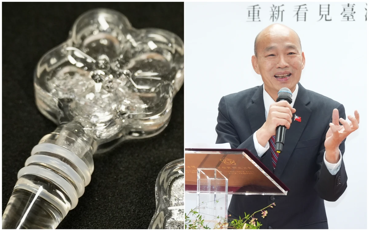 幕後｜立院紀念酒賣爆！韓國瑜化身「賣酒郎」籌備1年再出手　藍眼淚瓶塞藏巧思