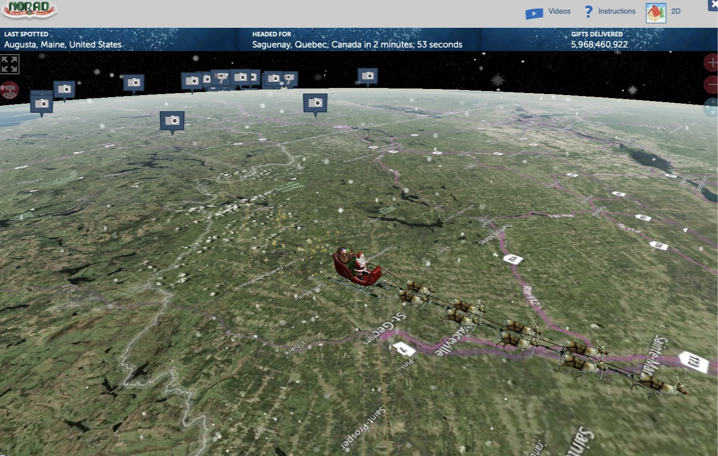 耶誕老人平安夜飛越台灣上空送祝福　雪橇飛行物笑回：「Ho Ho Ho」