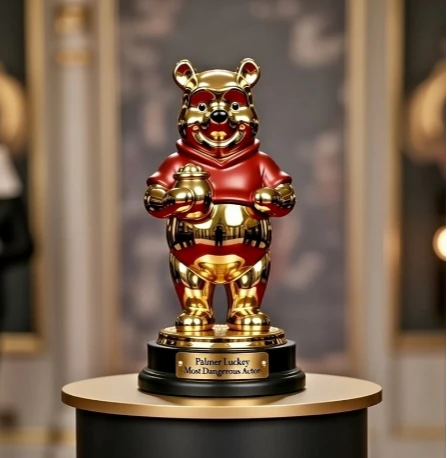 Anduril遭中國制裁　創辦人貼「金維尼」獎座照回應