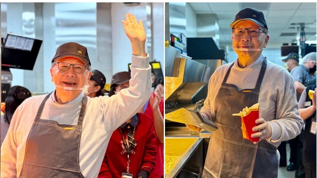 麥當勞進駐聯發科總部　執行長蔡力行親鏟薯條、員工嗨喊「薯條加大」