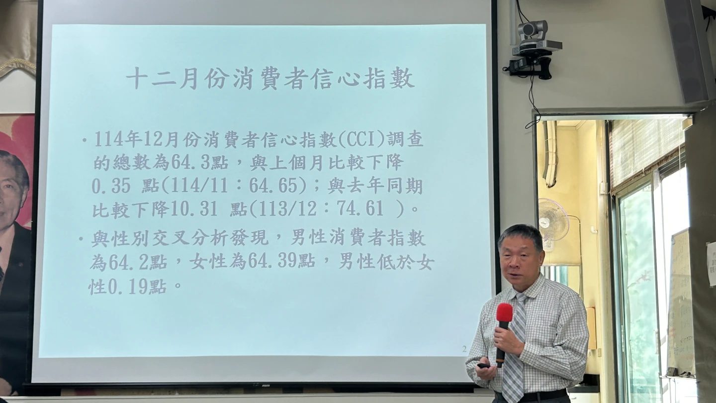 關稅談判未明　12月消費者信心指數64.3點陷膠著