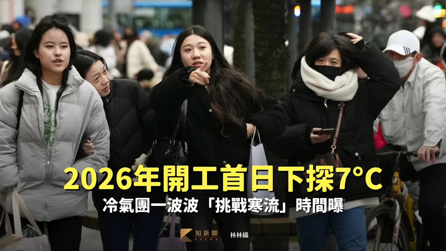 急凍！2026年開工首日下探7°C　冷氣團一波波「挑戰寒流」時間曝