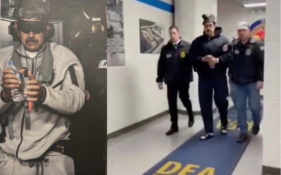 馬杜洛被擄上銬照、「遊行示眾影片」曝光！　運到美國受審的下一步