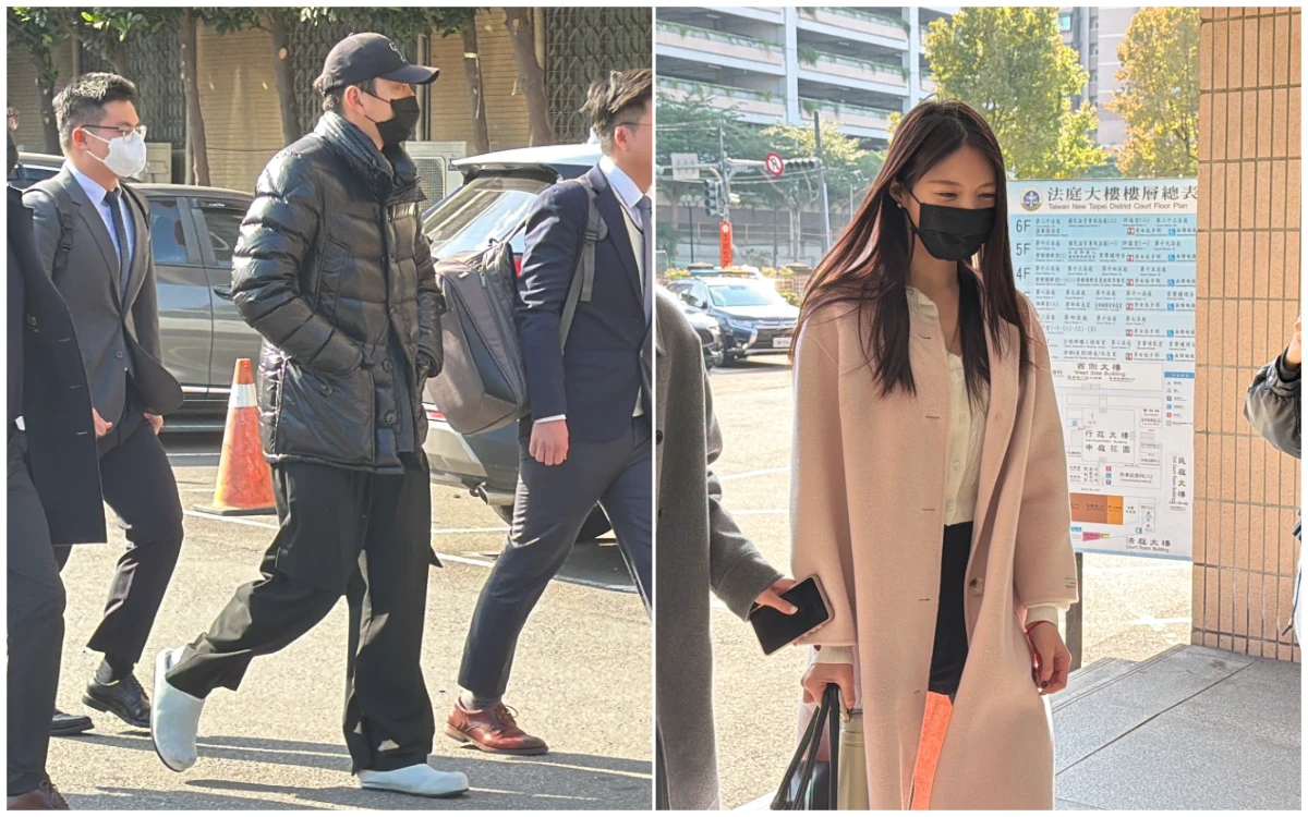 王大陸一身黑手插口袋出庭！為討360萬找黑白兩道查個資　女友涉案也現身