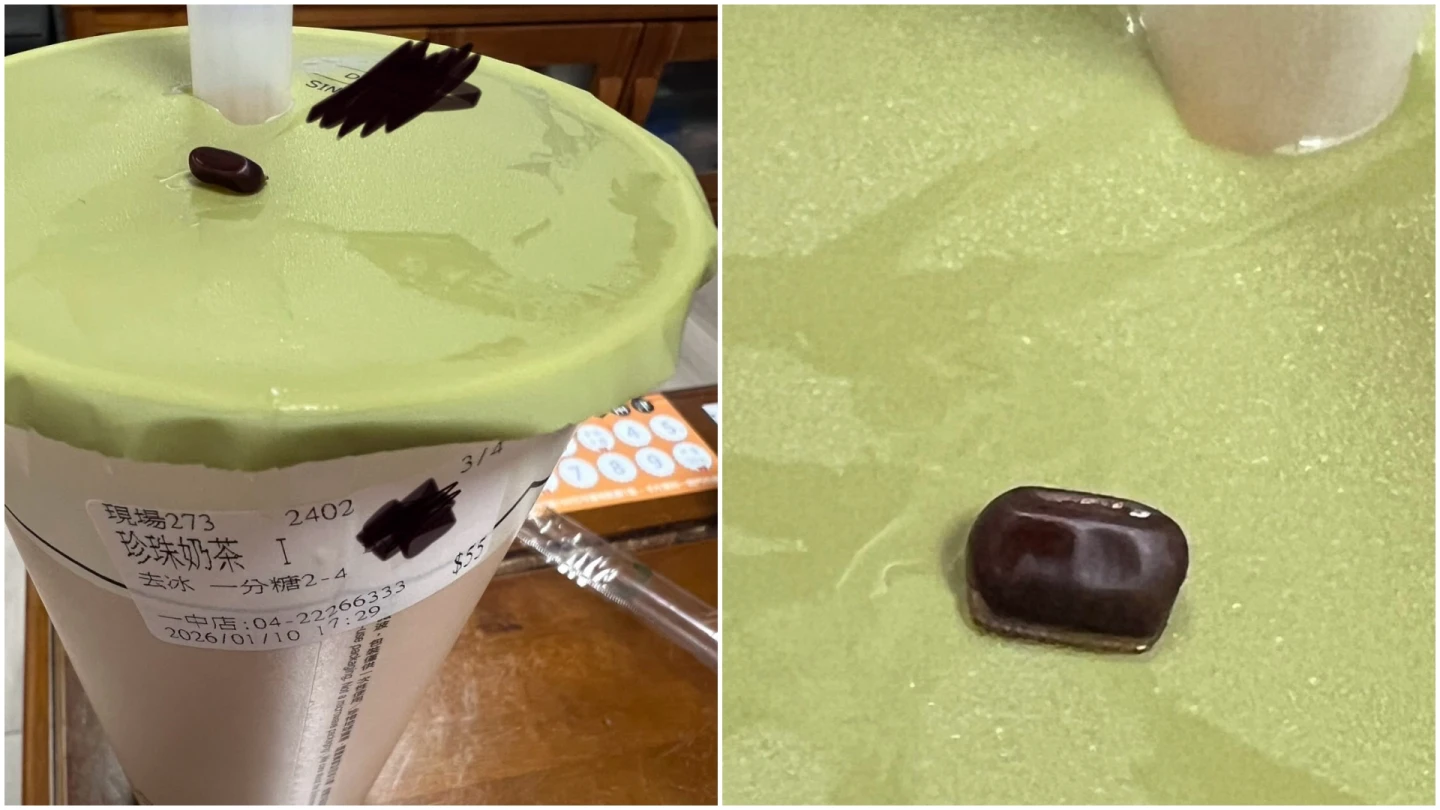 消費者喝到蟑螂蛋！「大茗」店員徒手捏破爆漿嚇壞人　總公司凌晨致歉急滅火