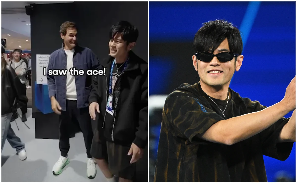 澳網｜「1分大滿貫」秒出局！周杰倫被費德勒虧慘了　尬笑揪瑞士天王組雙打