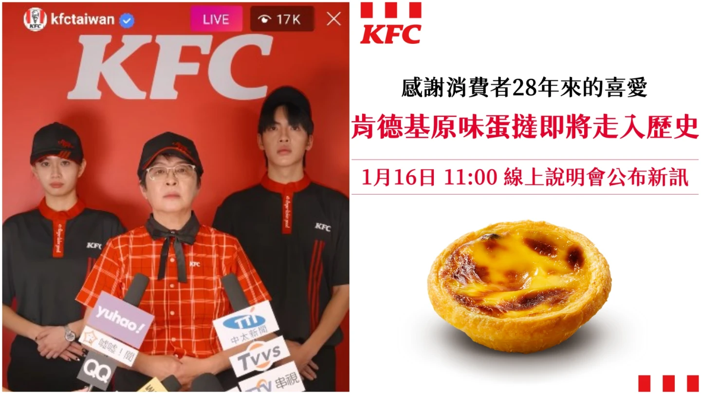 肯德基蛋撻之亂！ 「停賣」真相惹怒眾人　小編提油救火踐踏消費者信任