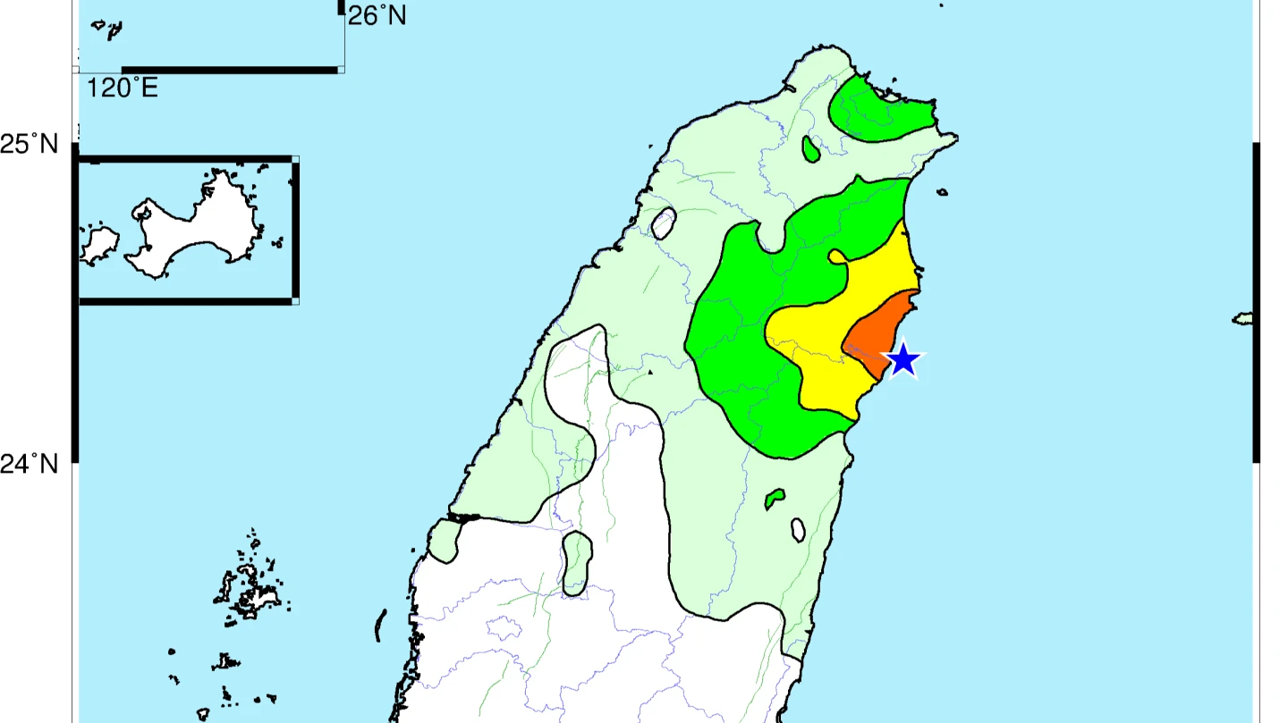 16:47宜蘭近海地震　同區域近3天已有3起、規模愈來愈大