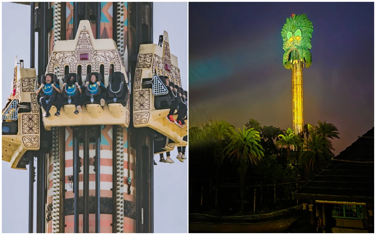 28年「大怒神」變臉！六福村道別17層樓高經典　遊客喊肯德基快看：這才叫示範