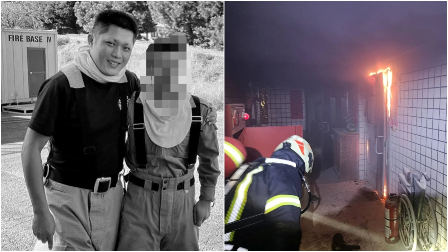 基隆惡火2死｜消防小隊長3入火場　「氧氣面罩給她用」殉職！英勇救援事蹟曝、弟也是消防員