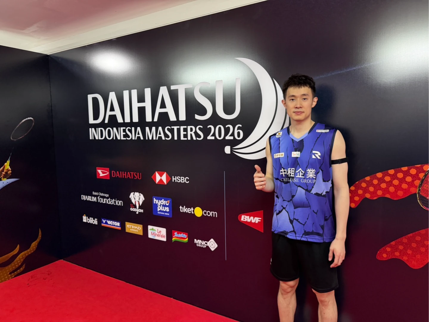 印尼大師賽｜戚又仁3局大戰拍落鄭加恆　生涯首闖超級500男單4強