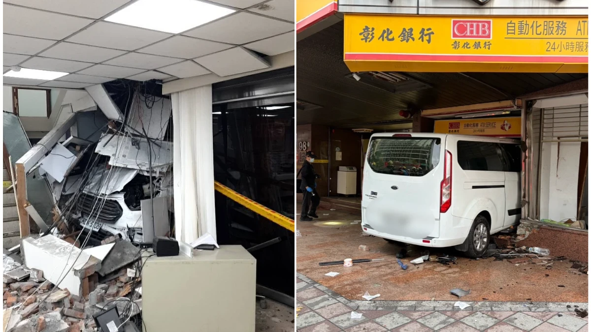 銀行第一視角片｜三立採訪車恐怖暴衝「保全員命大與死神擦身」　3重傷最新狀況曝