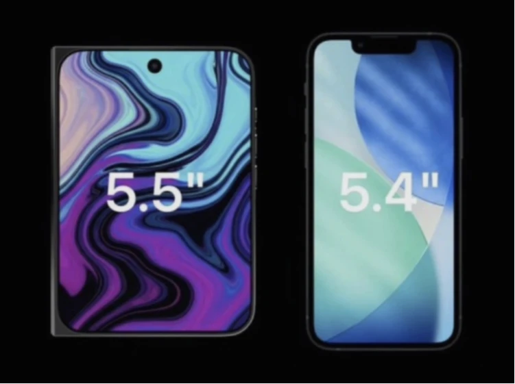 達人曝光折疊iPhone Fold模型機　與華為Pura X、三星三折疊機對照圖