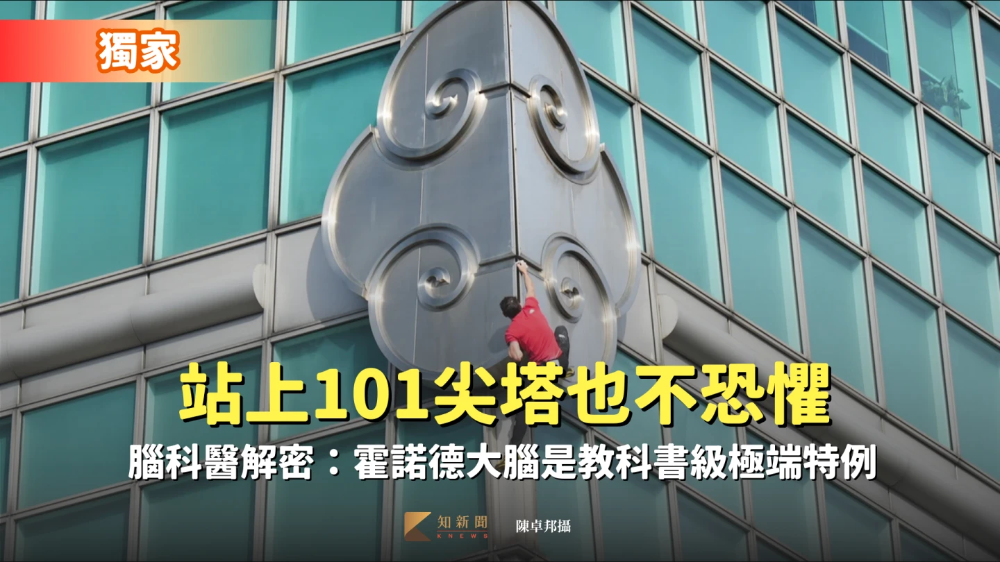 獨家｜站上101尖塔也不恐懼　腦科醫解密：霍諾德大腦是教科書級極端特例