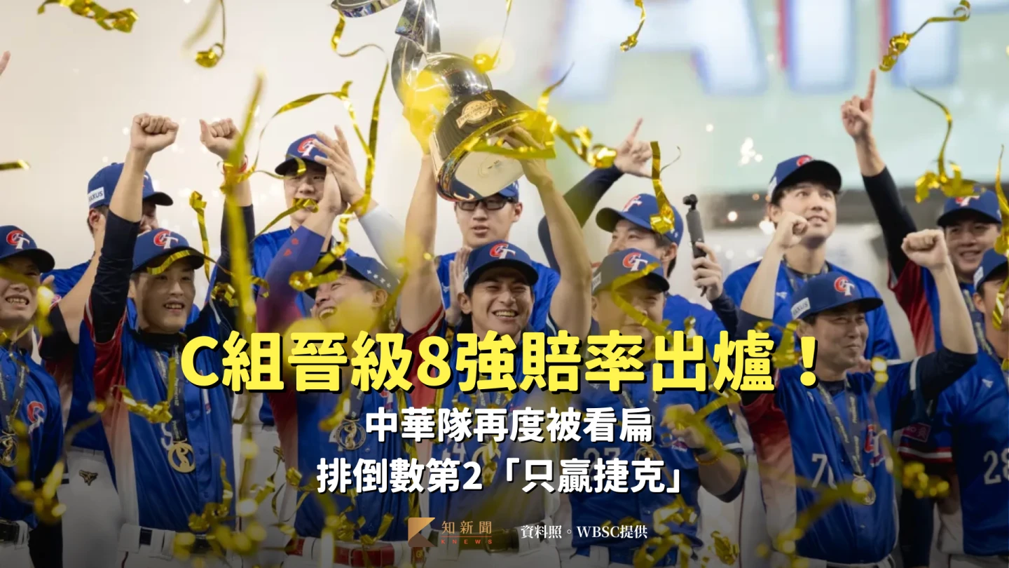 經典賽｜C組晉級8強賠率出爐！中華隊再度被看扁　排倒數第2「只贏捷克」