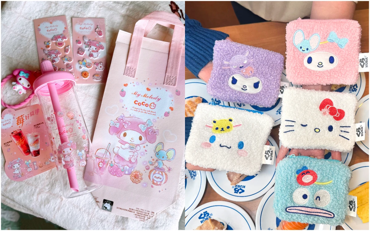三麗鷗粉絲衝！CoCo都可Ｘ美樂蒂聯名開跑　藏壽司毛絨零錢包滿額送