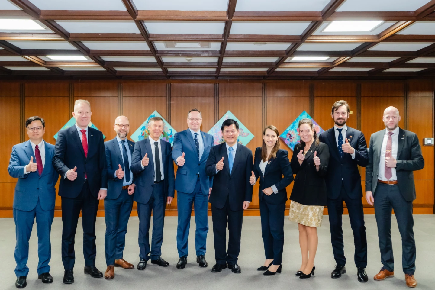 林佳龍會晤歐洲7國國會議員　「台灣極具戰略價值」盼深化合作