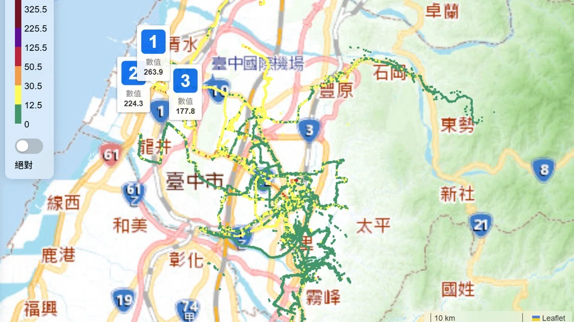 台中首創！公車變身移動空品監測員　PM2.5躲不掉 