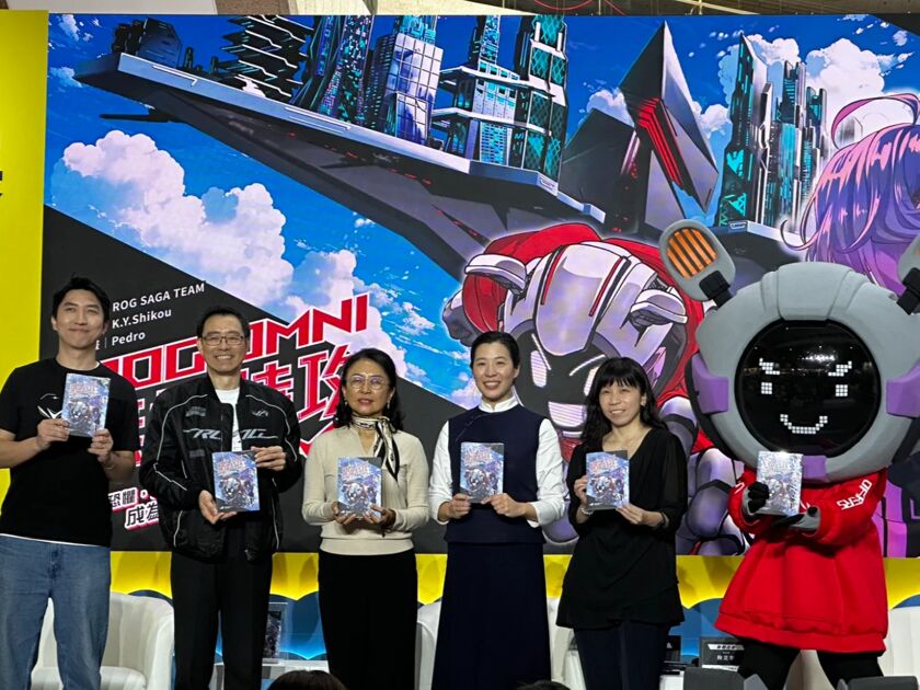 華碩推出科技普及教育漫畫《ROG OMNI 無懼特攻》 許先越：為年輕世代種下科技火種