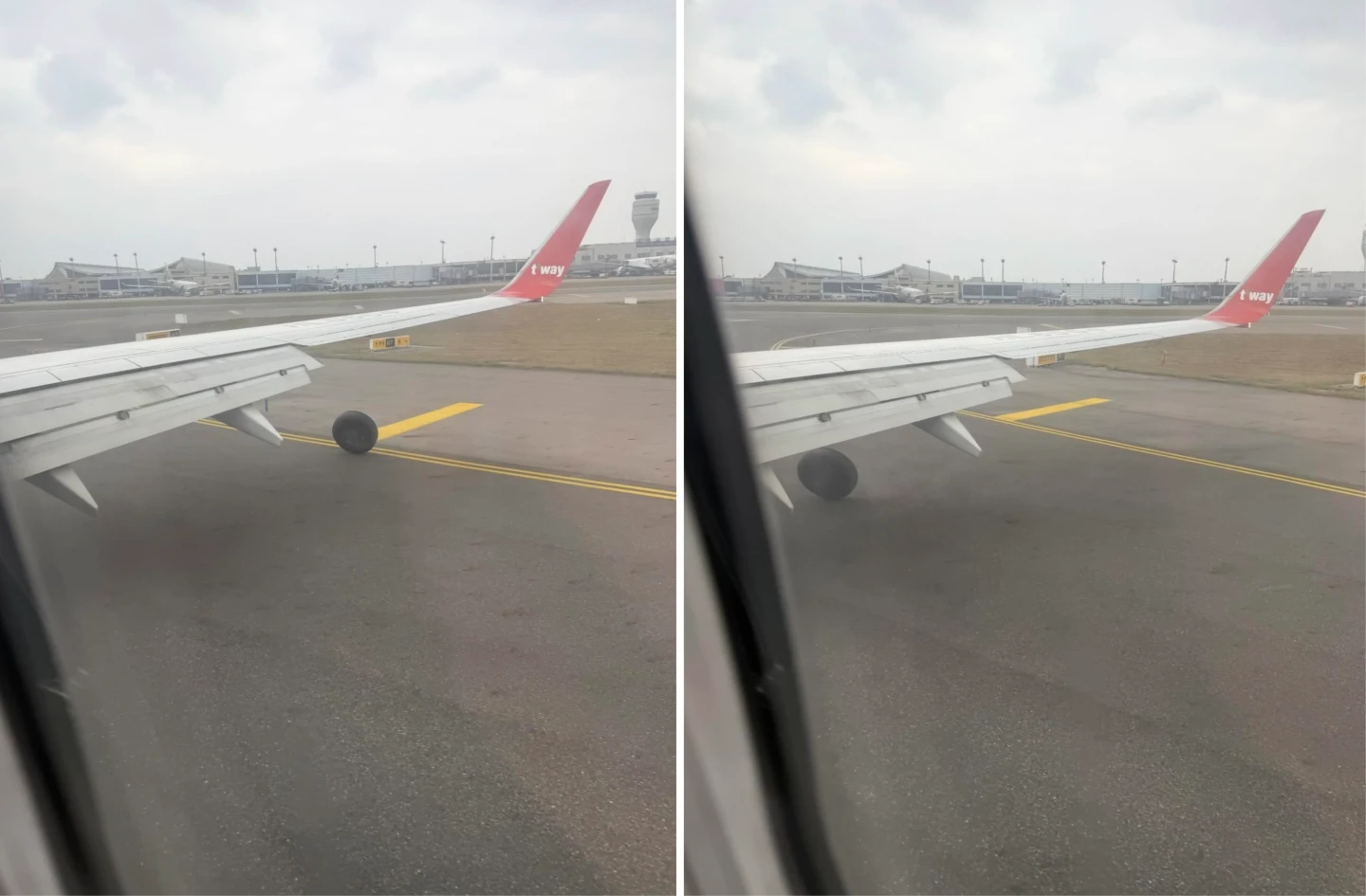 德威航空降落時輪胎掉落　桃機北跑道暫時關閉