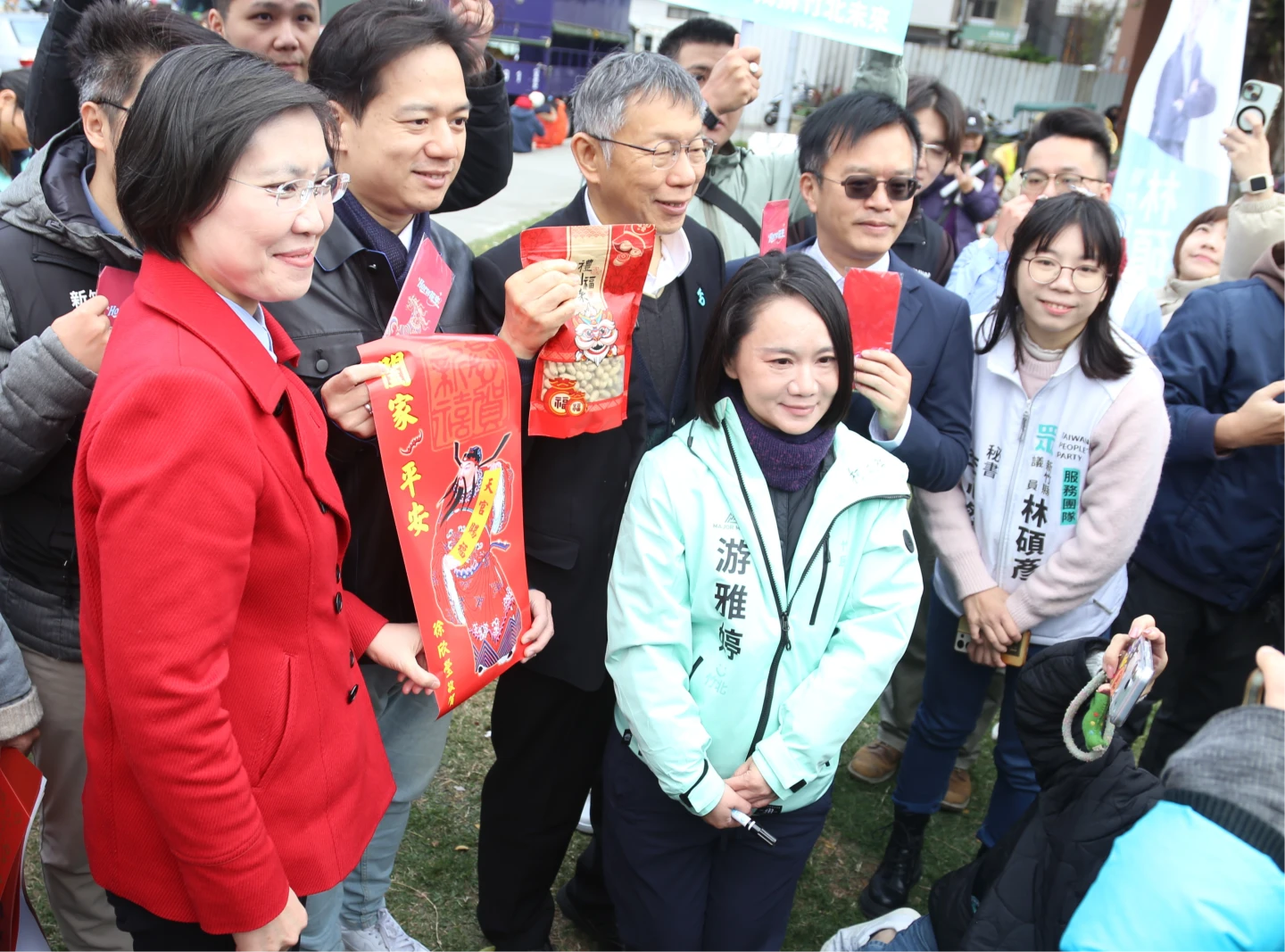 昔力挺徐欣瑩戰竹縣！柯文哲今再「巧遇」　證實「藍白合」只推一人