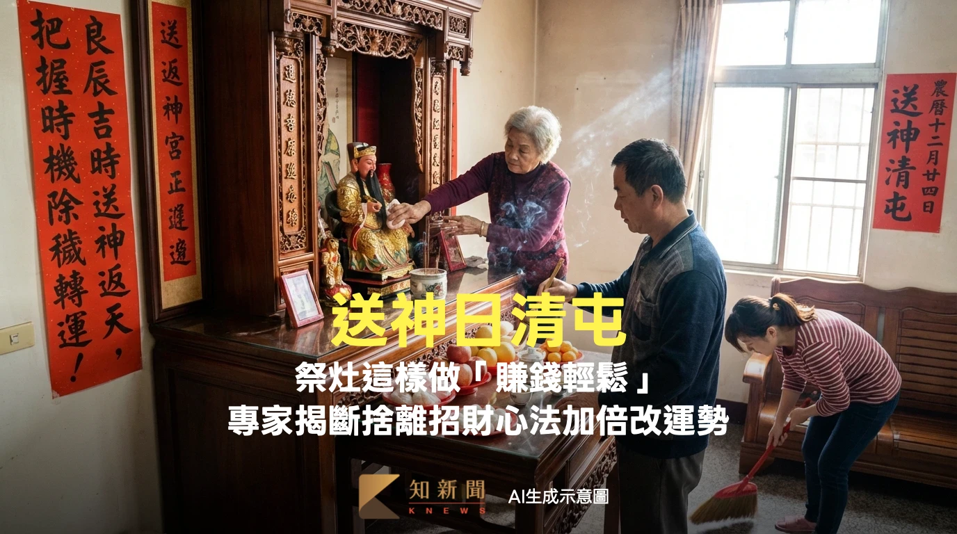 下周三送神日清屯！祭灶這樣做「賺錢輕鬆」　專家揭斷捨離招財心法