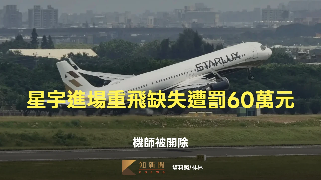 菲律賓降落重飛有缺失！民航局開罰星宇航空60萬元　機長罰12萬、副駕駛6萬