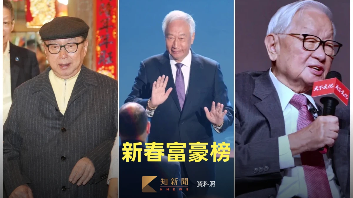 新春台灣富豪榜｜張忠謀擁2650億闖進前5　郭台銘、林百里雙首富拉鋸戰