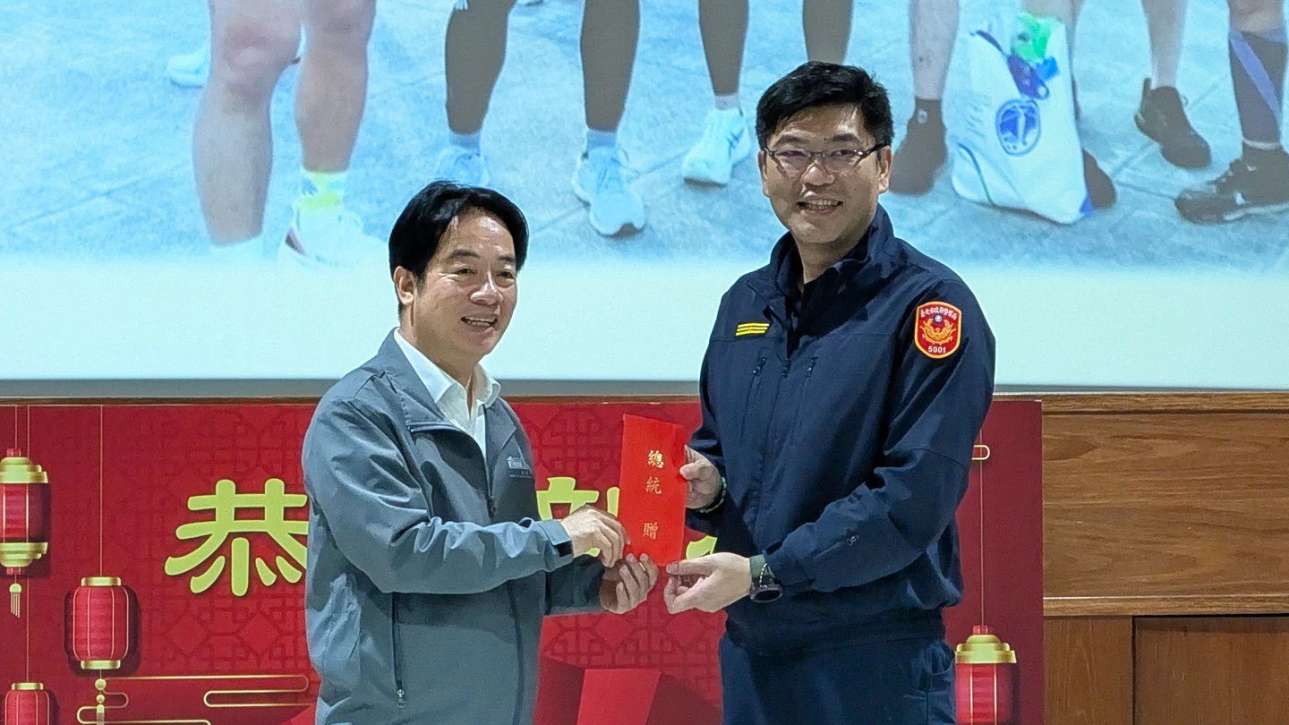 有片｜賴清德慰問北市中正一、二分局　勉警馬上辦好、馬上解決