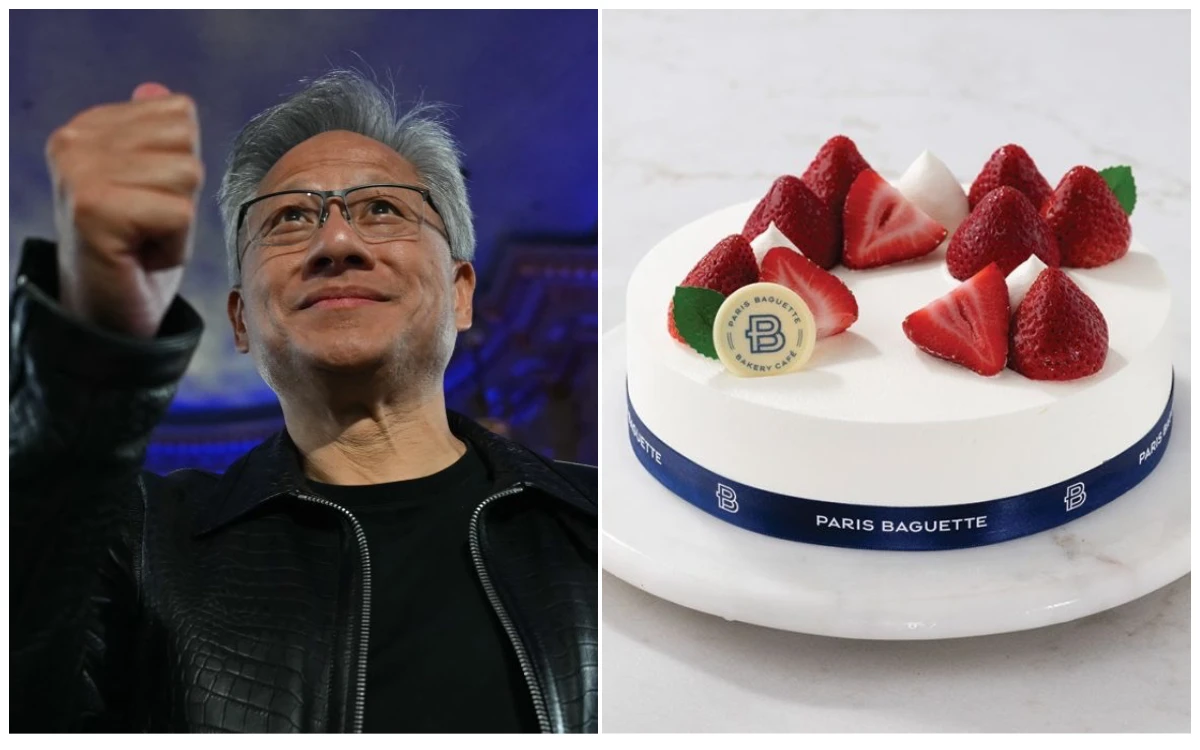 水瓶男黃仁勳63歲生日開趴　邀30名南韓工程師大啖草莓蛋糕