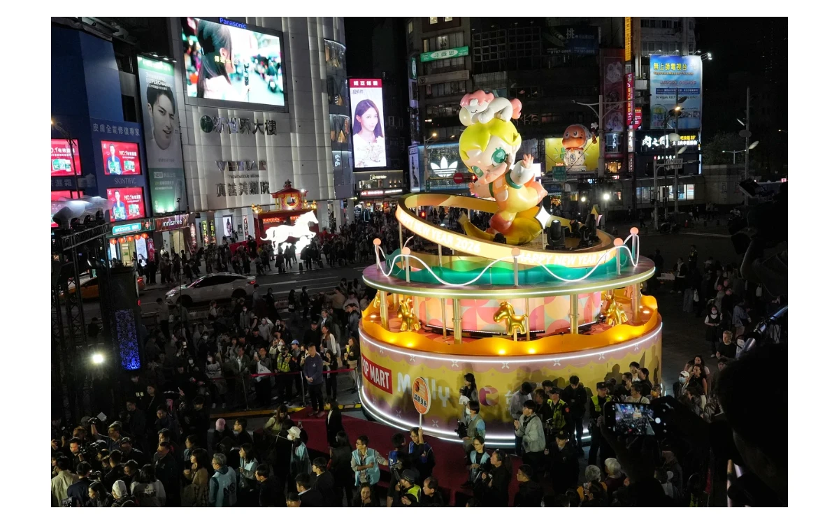 台北燈節西門展區！點亮8米高Baby Molly主燈 泡泡瑪特6大角色驚喜出沒