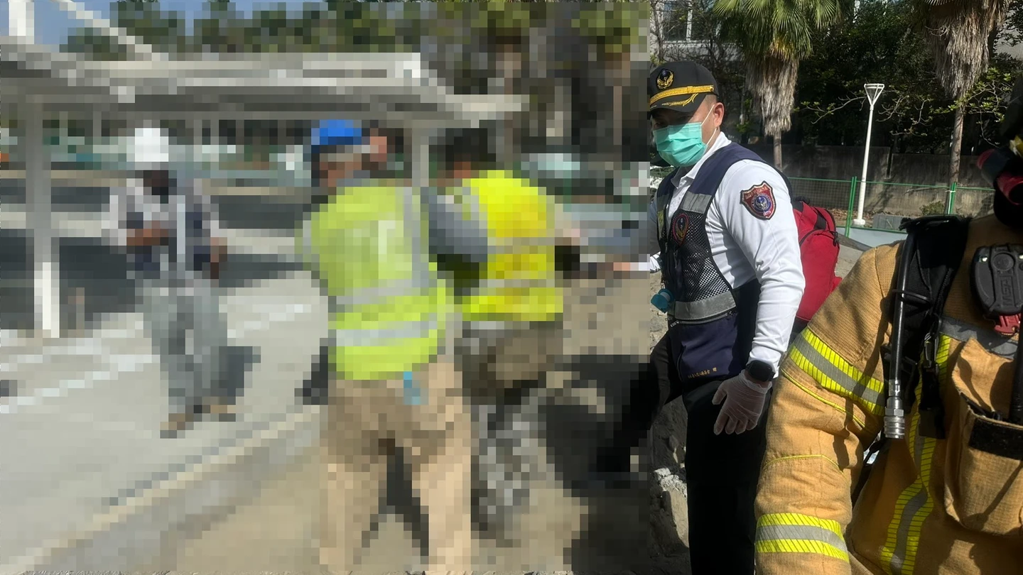 好市多新高雄店施工傳工安意外　2工人疑通風不良身體不適送醫