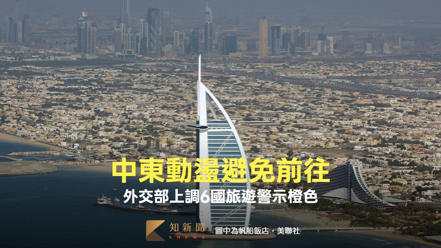 中東緊張升溫！外交部急上調6國旅遊燈號「橙色」：避免前往