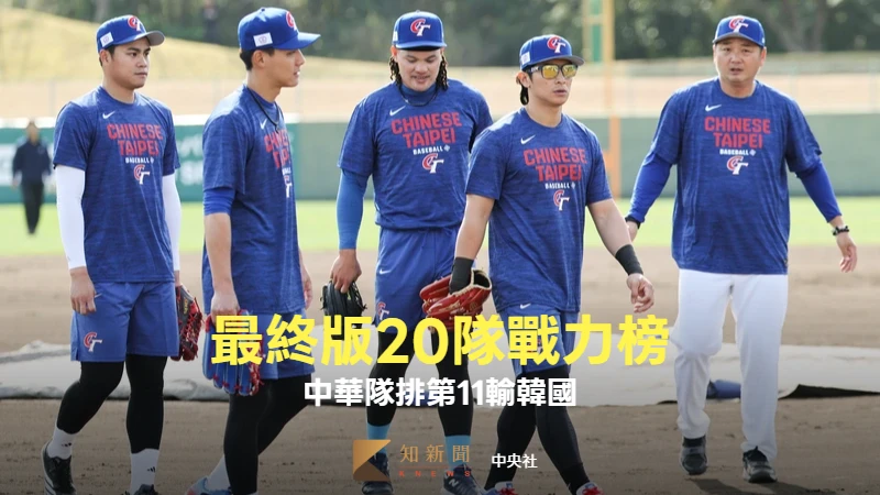 經典賽｜最終版20隊戰力榜揭曉！中華隊只排第11　還是輸韓國