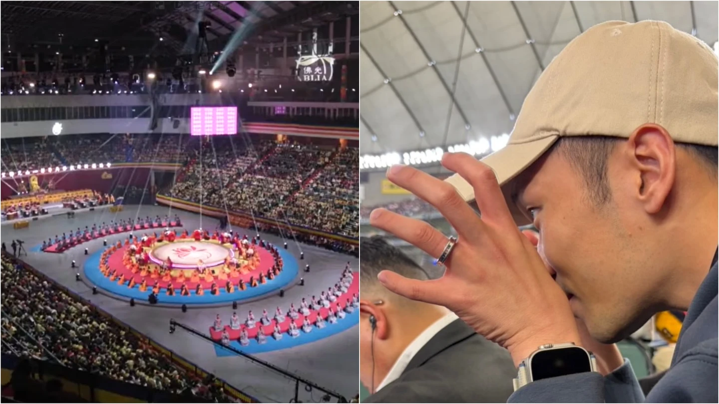 使出魔法攻擊！李洋台韓戰「場邊施法」謎之動作曝光　佛光山法會應援「最強啦啦隊」