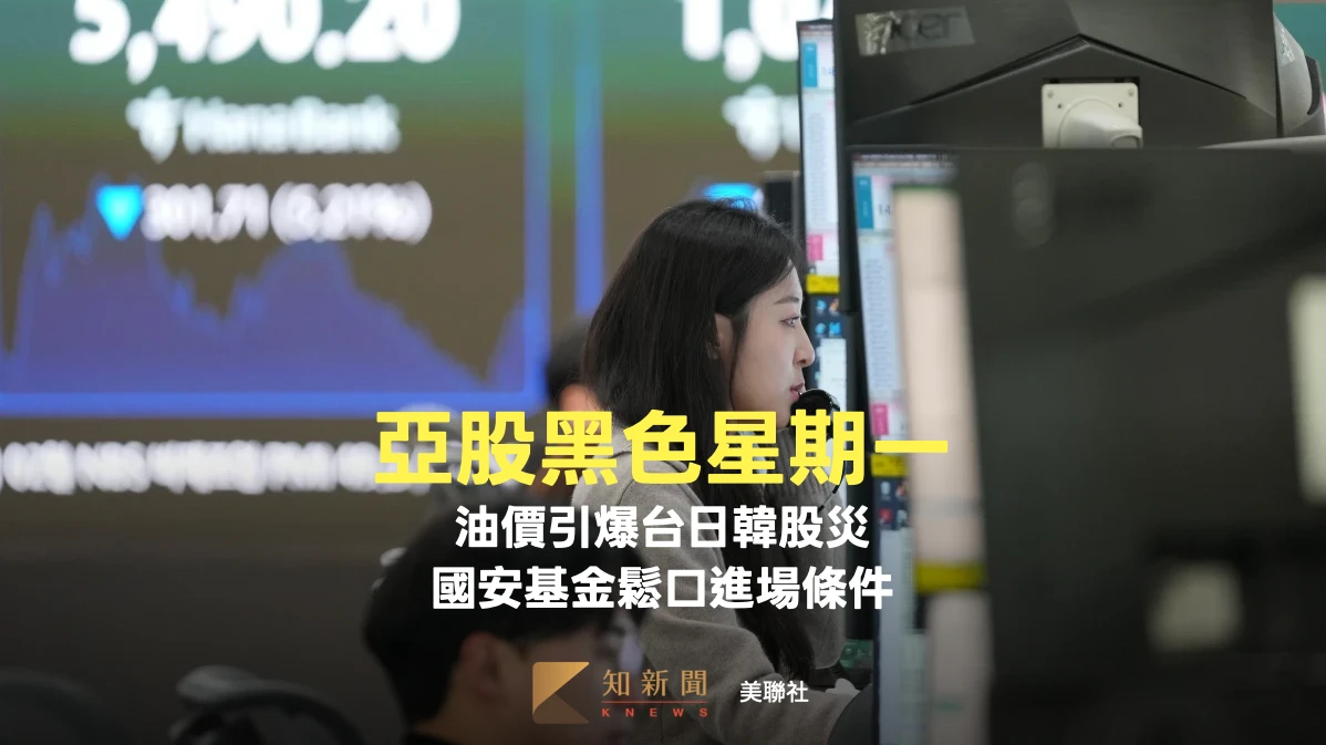 油價引爆亞股黑色星期一！台股殺2千點史上最慘　國安基金鬆口進場條件