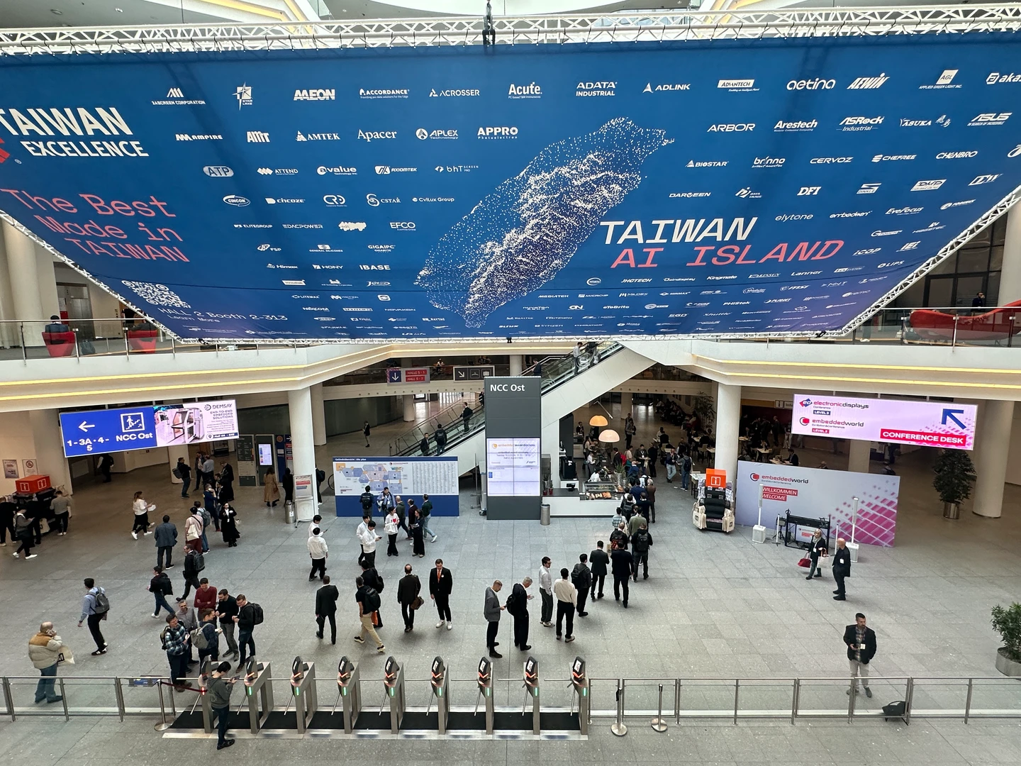 直擊德國嵌入式電子展1｜43國1262家企業參展！逾140家台科技廠齊聚　展現台灣AI島實力
