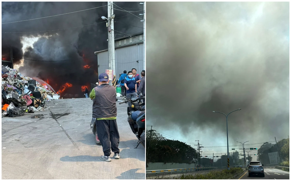南投市大火！議員「垃圾場過熱起火」　環保局：大量空污往南方吹