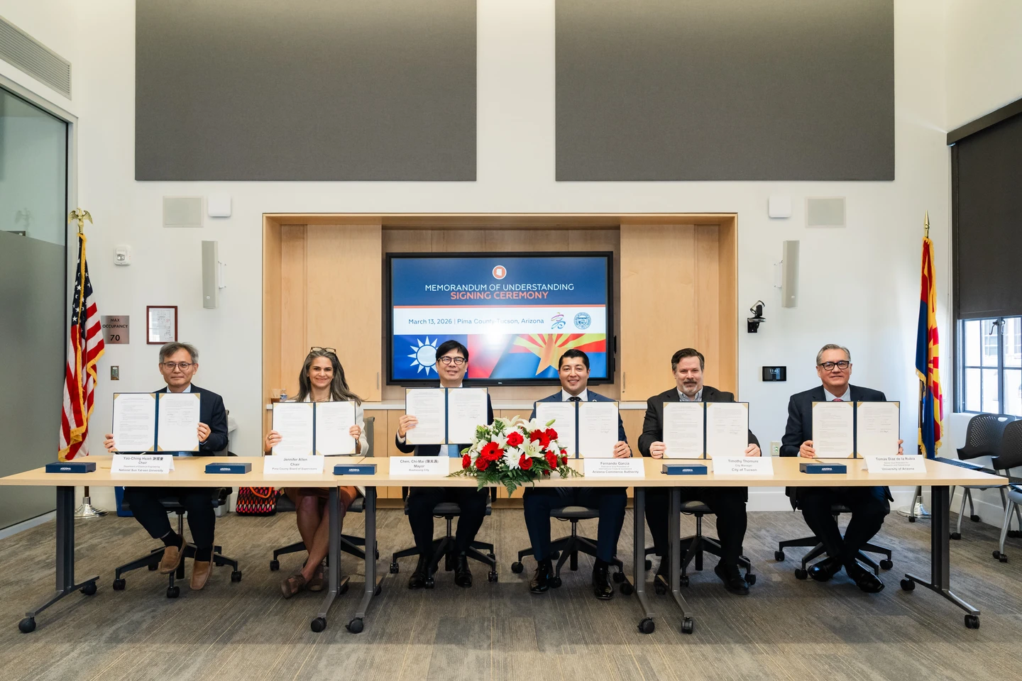 陳其邁訪美！前進亞利桑那「光學之谷」　促成產官學六方人才MOU