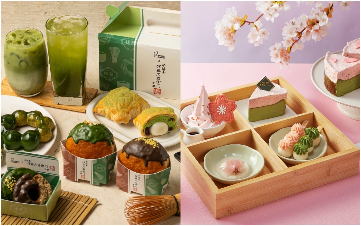 抹茶控開吃！京都伊藤久右衛門甜甜圈買5送1　辻利櫻花祭浪漫登場