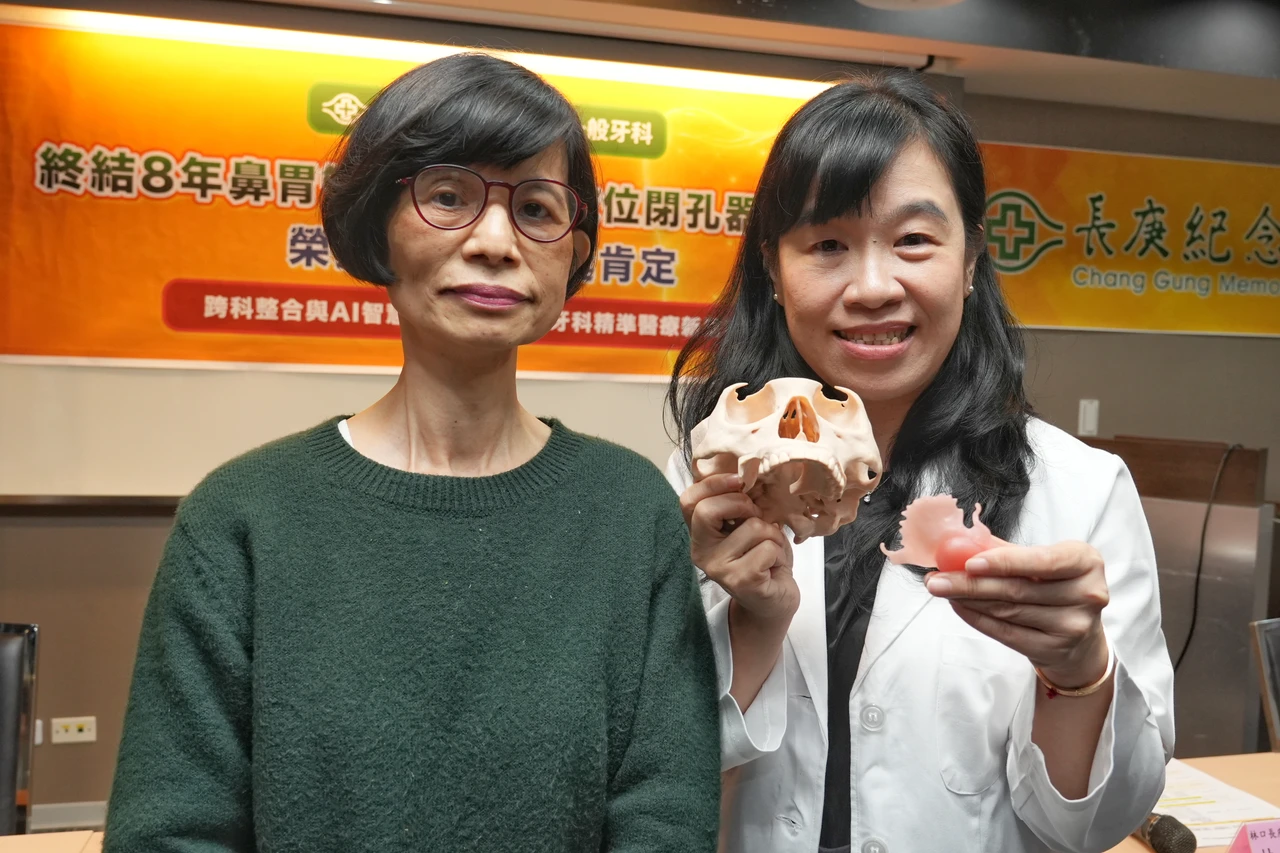 口鼻穿通鼻胃管灌食8年　林口長庚助她重拾進食社交