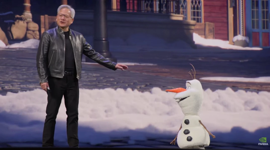 GTC神祕嘉賓！黃仁勳逗雪寶「以為你會更高」　各款機器人唱出AI發展史