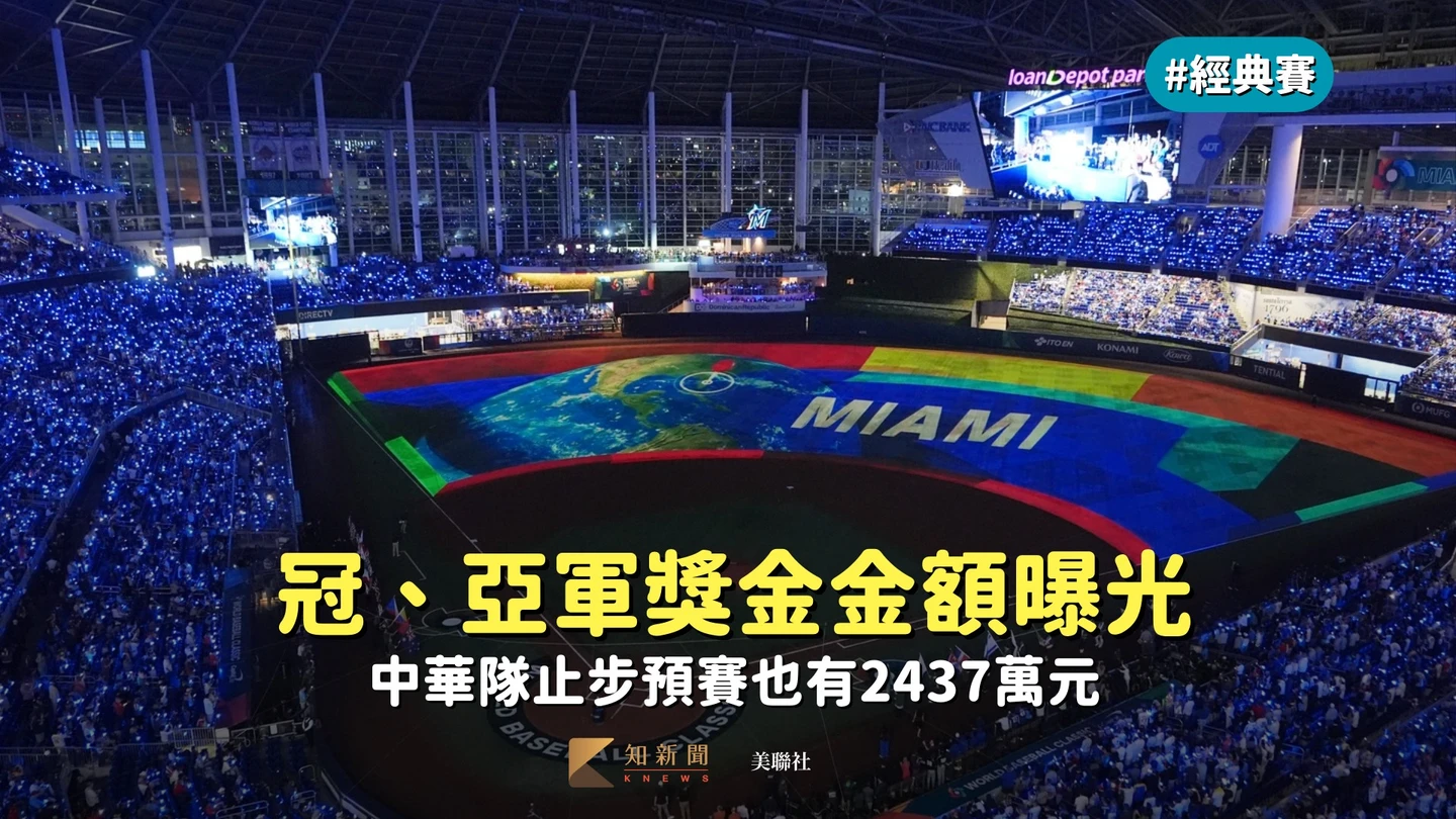經典賽｜冠、亞軍獎金金額曝光　中華隊止步預賽也有2437萬元