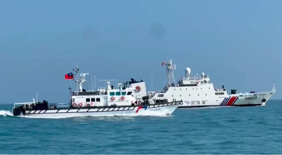 4艘陸海警船連2天侵擾金門水域！　海巡喊話一對一強勢驅離