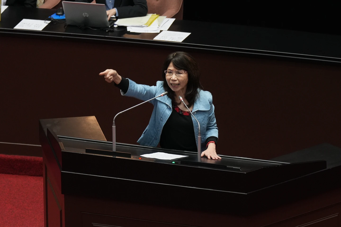 陳昭姿嗆「有本事宣布一邊一國」引綠委激喊　沈伯洋1語戳藍白害李貞秀