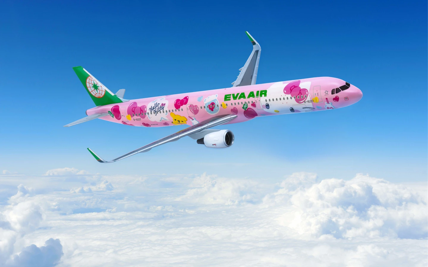 南部人久等了！長榮5月起放大機型飛東京　Hello Kitty彩繪機重返天空
